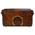 Pratesi Portovenere Bag in genuine Croco-Embossed Leather - Brown