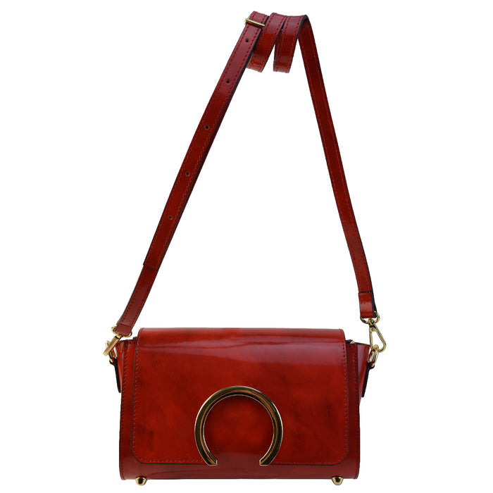 Pratesi Portovenere Italian Handbag in Genuine Italian Brunelleschi Leather - Peach