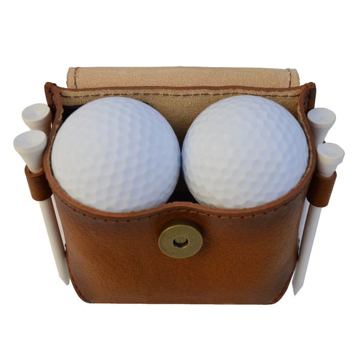 Pratesi Punta Ala 4 golf balls case B411 - Black