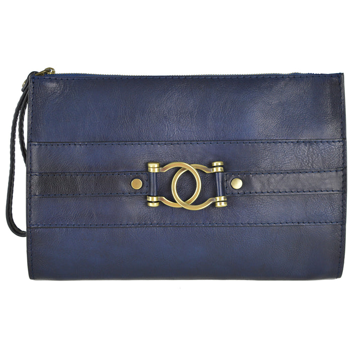 Pratesi Raggioli 455 Vegetable Tanned Italian Leather - Blue