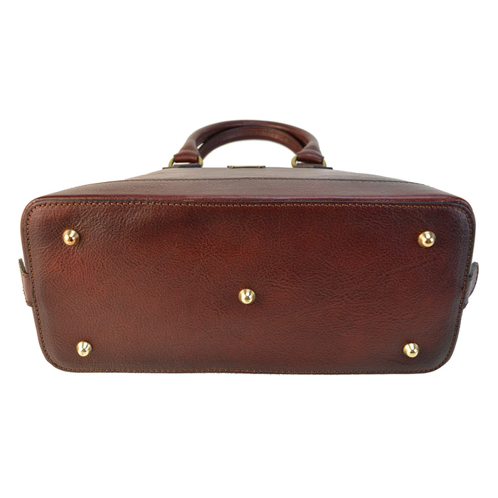 Pratesi Ristonchi Shoulder Bag B508 in genuine leather - Black