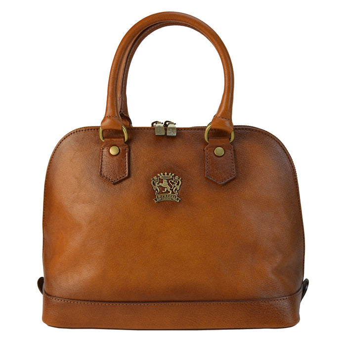 Pratesi Ristonchi Shoulder Bag B508 in genuine leather - genuine Italian Brown - LQE