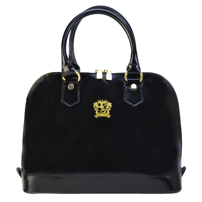 Pratesi Ristonchi Shoulder Bag R508 in genuine leather - Brunelleschi Black