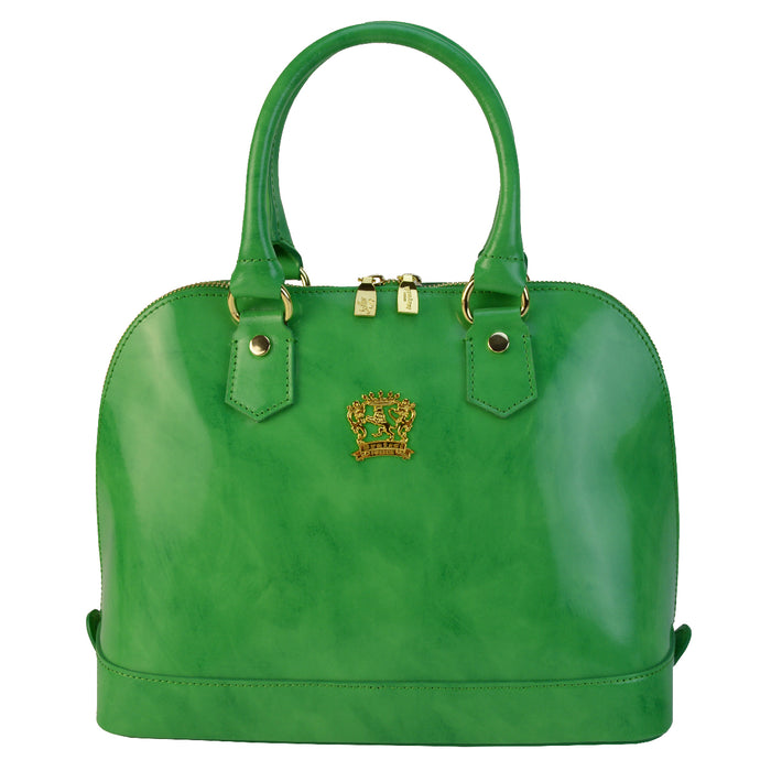 Pratesi Ristonchi Shoulder Bag R508 in genuine leather - Brunelleschi Emerald
