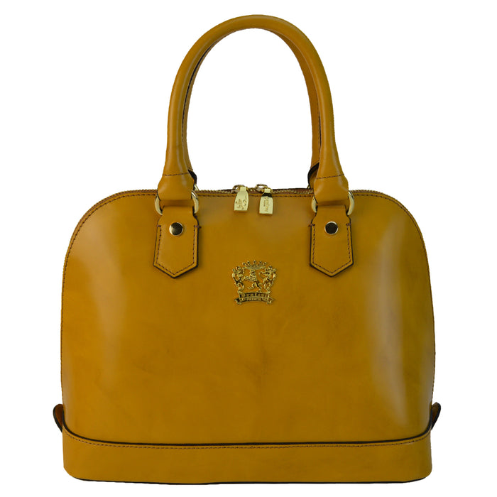 Pratesi Ristonchi Shoulder Bag R508 in genuine leather - Brunelleschi Mustard