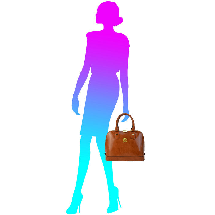 Pratesi Ristonchi Shoulder Bag R508 in genuine leather - Brunelleschi Mustard