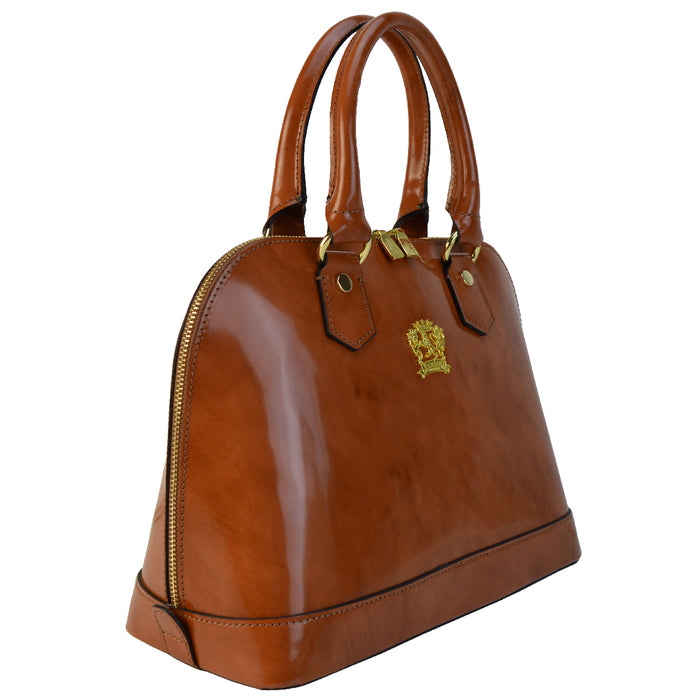Pratesi Ristonchi Shoulder Bag R508 in genuine leather - Brunelleschi Mustard