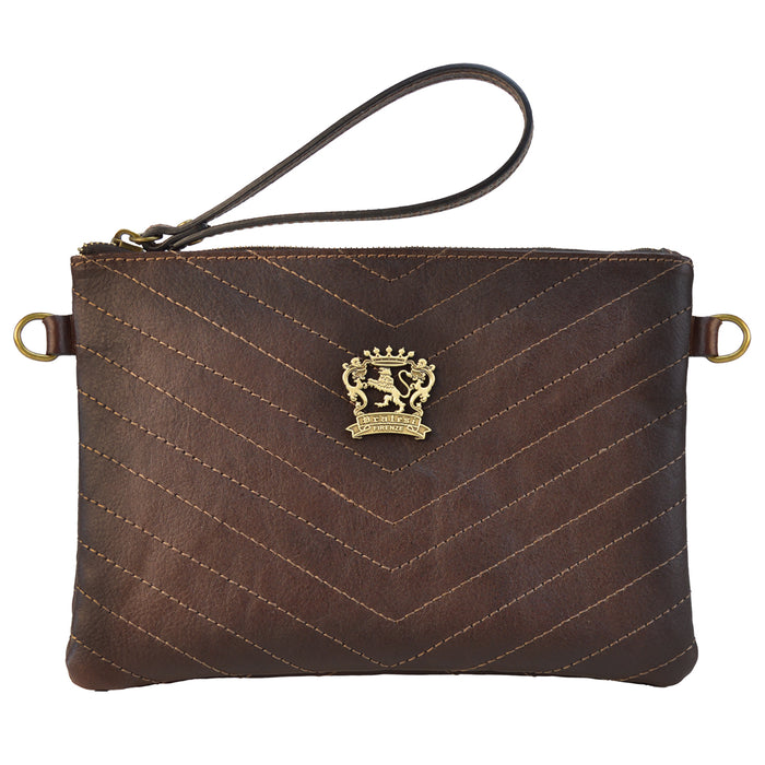 Pratesi Rufina B253/23 Woman Bag in genuine leather - Coffee