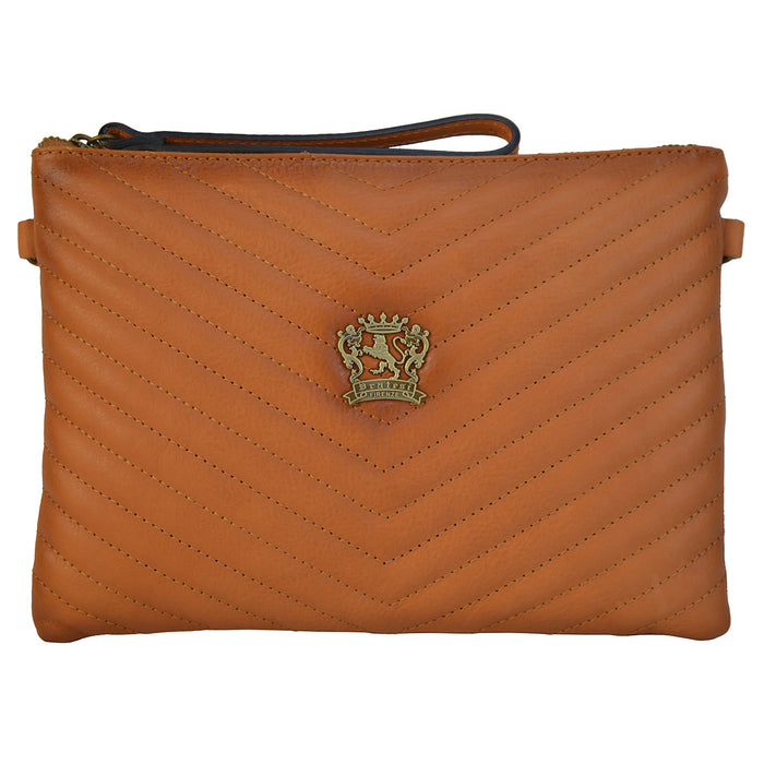Pratesi Rufina B253/28 Woman Bag in genuine leather - Orange