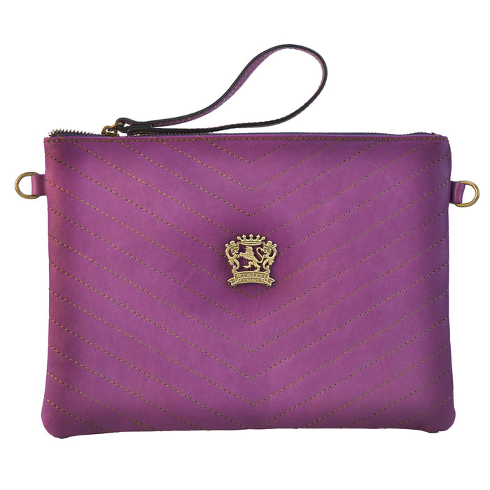 Pratesi Rufina B253/28 Woman Bag in genuine leather - Violet