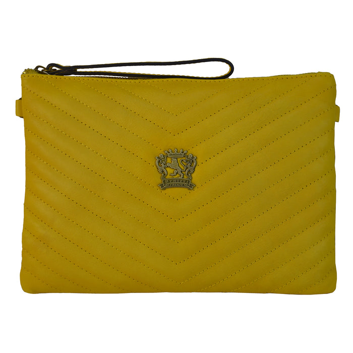Pratesi Rufina B253/28 Woman Bag in genuine leather - Yellow