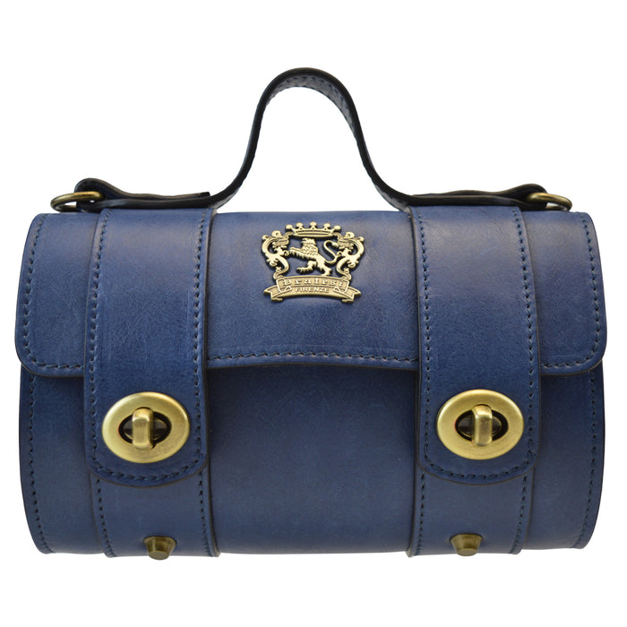 Pratesi SanBernardo Women's Cluth in Vegetable-Dyed Italian Leather - Blue