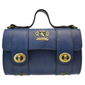 Pratesi SanBernardo Women's Cluth in Vegetable-Dyed Italian Leather - Blue