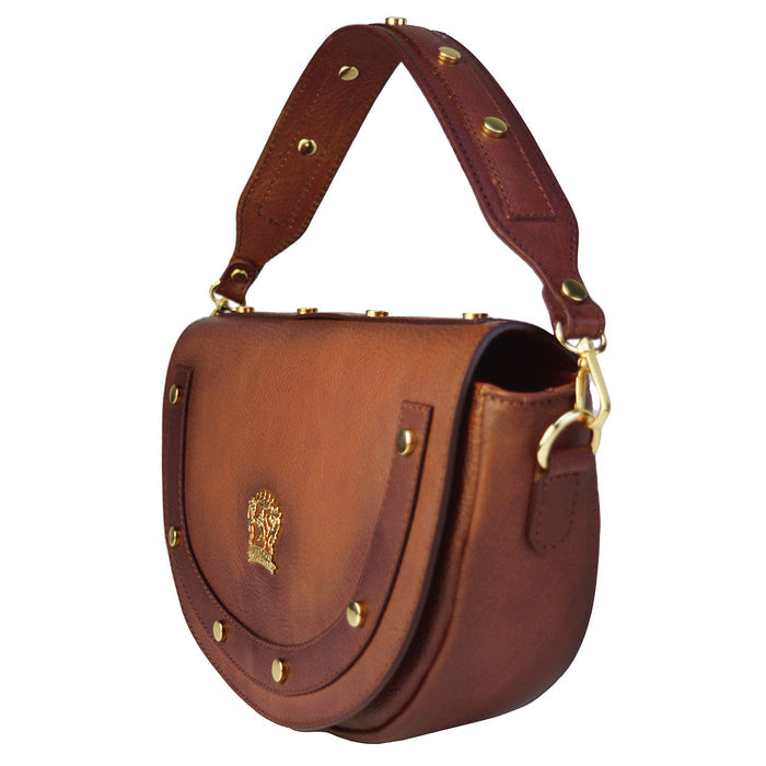 Pratesi Scudieri Bag B532 in genuine leather - Cognac