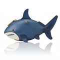 Pratesi Shark Cross Body - Vegetable Tanned Italian Leather Blue