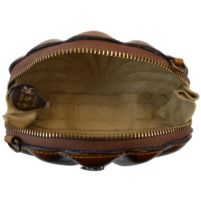 Pratesi Shell Cross Body Bag - Vegetable Tanned Italian Leather Black