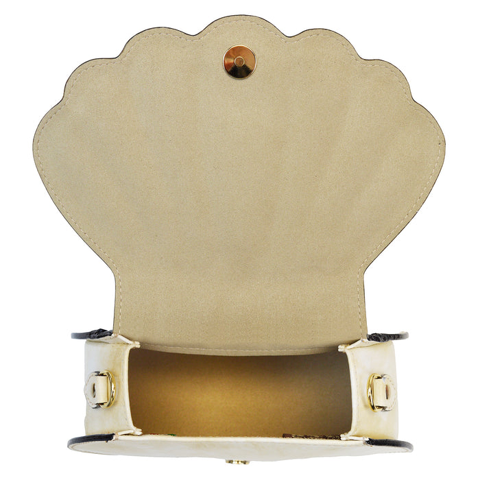 Pratesi Shell R322 Crossbody bag in Radica Genuine Leather - Radica Mustard - LQE2