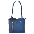 Pratesi Shoulder Bag Consuma Small in genuine leather B465/P - Blue