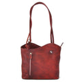 Pratesi Shoulder Bag Consuma Small in genuine leather B465/P - Chianti