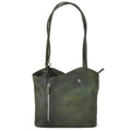 Pratesi Shoulder Bag Consuma Small in genuine leather B465/P - Dark Green