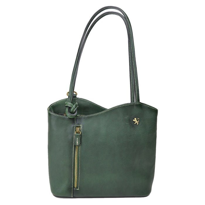 Pratesi Shoulder Bag Consuma Small in genuine leather B465/P - Green