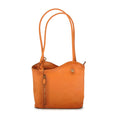 Pratesi Shoulder Bag Consuma Small in genuine leather B465/P - Orange
