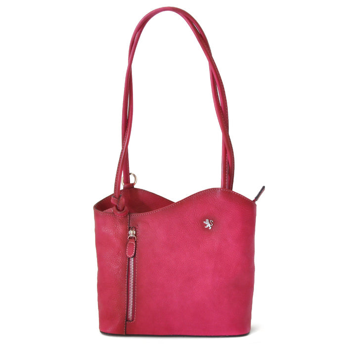 Pratesi Shoulder Bag Consuma Small in genuine leather B465/P - Pink