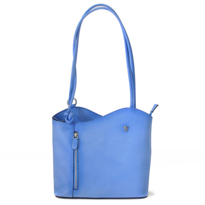 Pratesi Shoulder Bag Consuma Small in genuine leather B465/P - Sky Blue