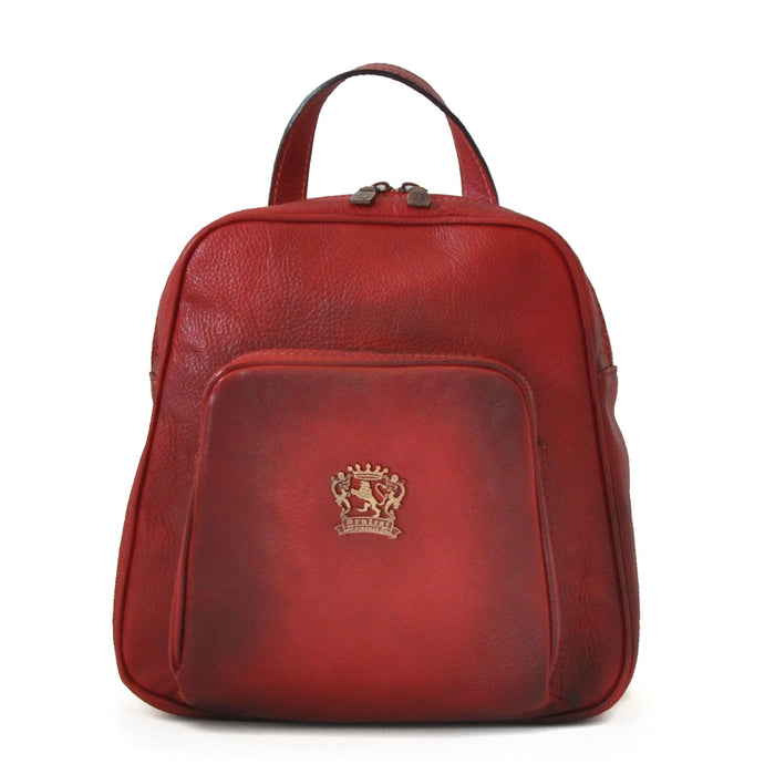 Pratesi Sirmione Backpack in genuine leather - Cherry