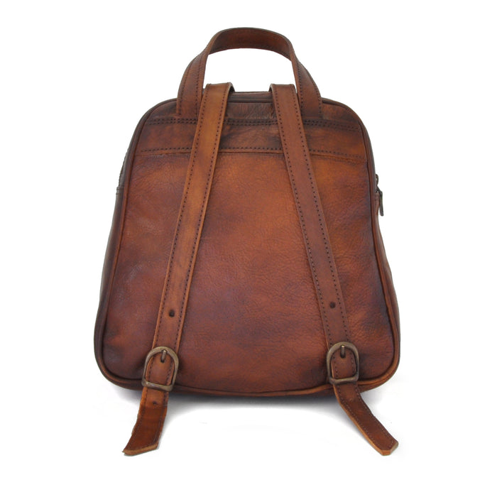 Pratesi Sirmione Backpack in genuine leather - Cherry