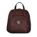 Pratesi Sirmione Backpack in genuine leather - Chianti