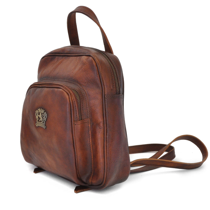 Pratesi Sirmione Backpack in genuine leather - Dark Green