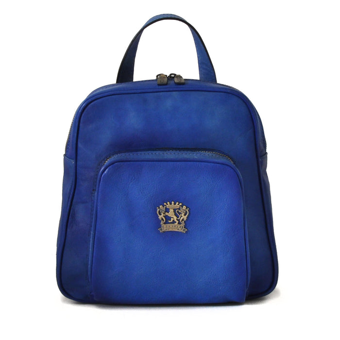 Pratesi Sirmione Backpack in genuine leather - Electric Blue
