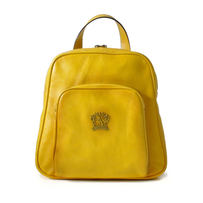 Pratesi Sirmione Backpack in genuine leather - Yellow