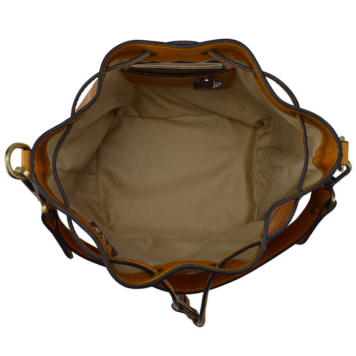 Pratesi Sorano B501/20 Woman Bag in genuine leather - Cherry