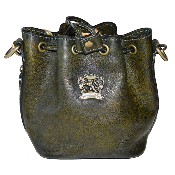 Pratesi Sorano Small Woman Bag in genuine Italian leather - Sorano Dark Green