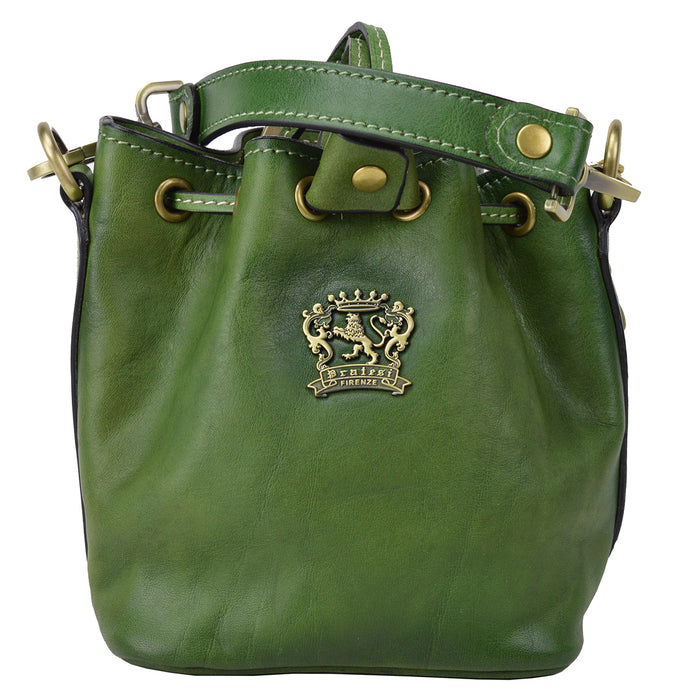 Pratesi Sorano Small Woman Bag in genuine Italian leather - Sorano Emerald