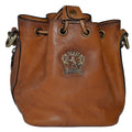 Pratesi Sorano Small Woman Bag in genuine Italian leather - Vegetable Tanned Italian Leather Brown