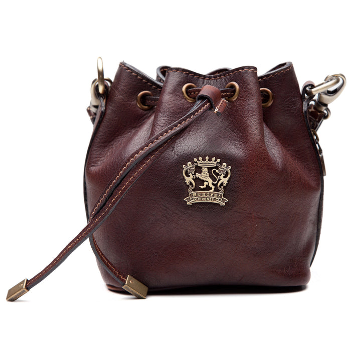 Pratesi Sorano Small Woman Bag in genuine Italian leather - Vegetable Tanned Italian Leather Coffee