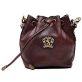 Pratesi Sorano Small Woman Bag in genuine Italian leather - Vegetable Tanned Italian Leather Coffee