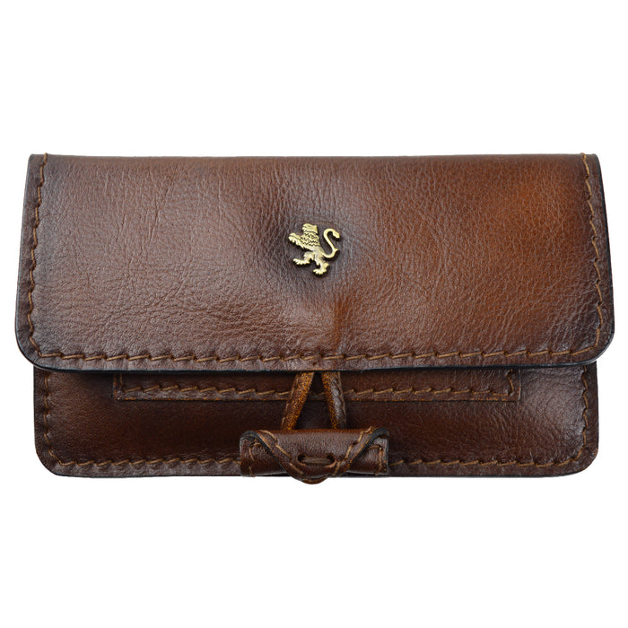 Pratesi Tabacco Holder in genuine Italian leather