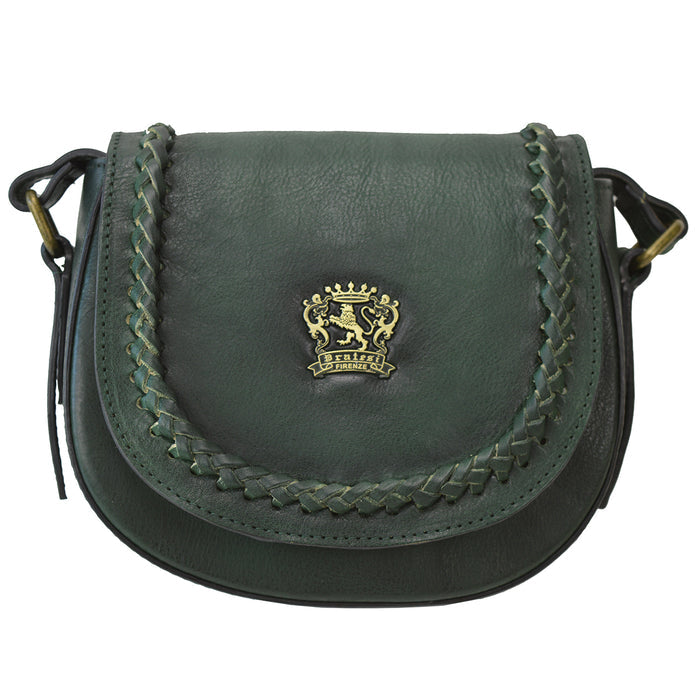Pratesi Torri B294/20 Tote Bag in genuine leather - Dark Green