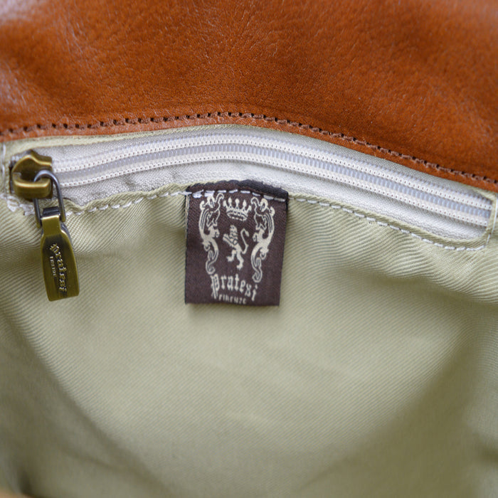 Pratesi Torrita di Siena Ladybag B448 - Vegetable Tanned Italian Leather Brown