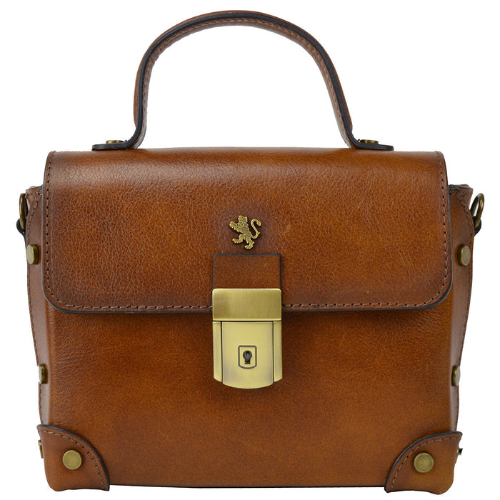 Pratesi Tote Bag Buti in Genuine Italian Vegetable Tanned Leather - Brown
