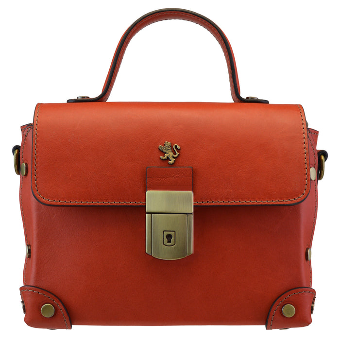 Pratesi Tote Bag Buti in Genuine Italian Vegetable Tanned Leather - Cherry
