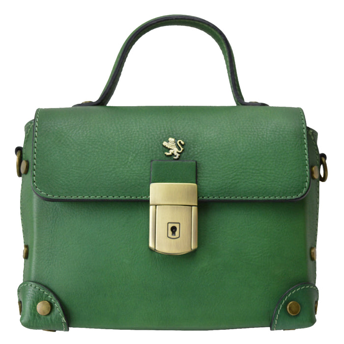 Pratesi Tote Bag Buti in Genuine Italian Vegetable Tanned Leather - Emerald