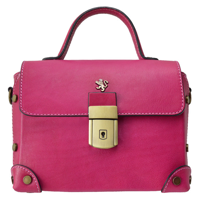 Pratesi Tote Bag Buti in Genuine Italian Vegetable Tanned Leather - Fuchsia