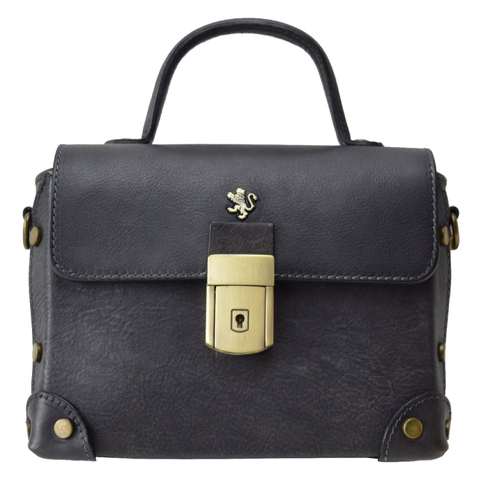 Pratesi Tote Bag Buti in Genuine Italian Vegetable Tanned Leather - Grey