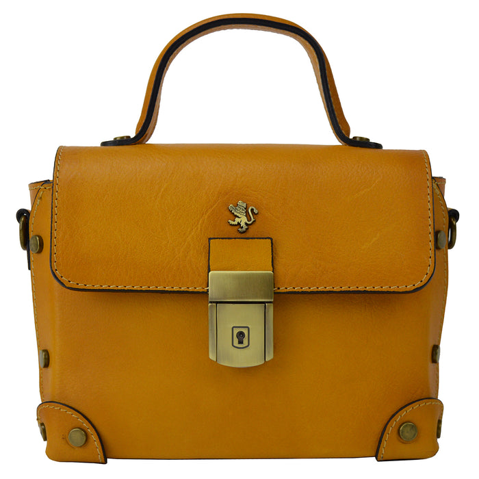 Pratesi Tote Bag Buti in Genuine Italian Vegetable Tanned Leather - Mustard