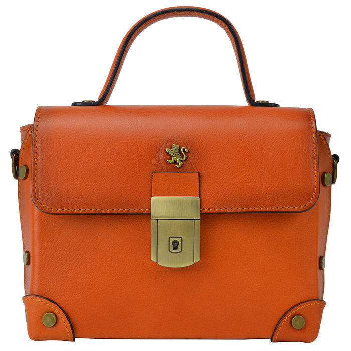Pratesi Tote Bag Buti in Genuine Italian Vegetable Tanned Leather - Orange
